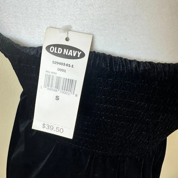 NWT OLD NAVY Stretch Velvet Strapless Mini Dress Size Small Ruched - Picture 8 of 13